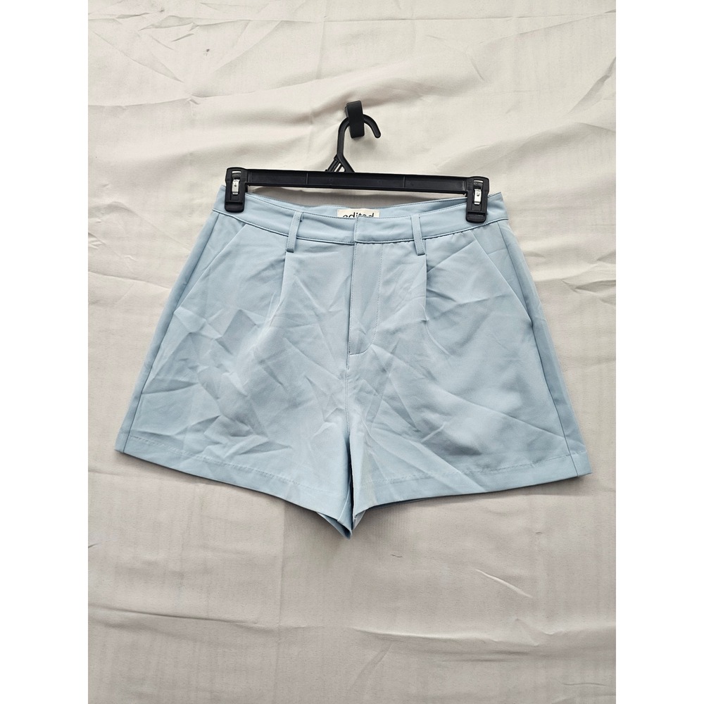 Edited by Remi Bader Womens Tailored Shorts Blue Poly Blend Casual Size 6‎